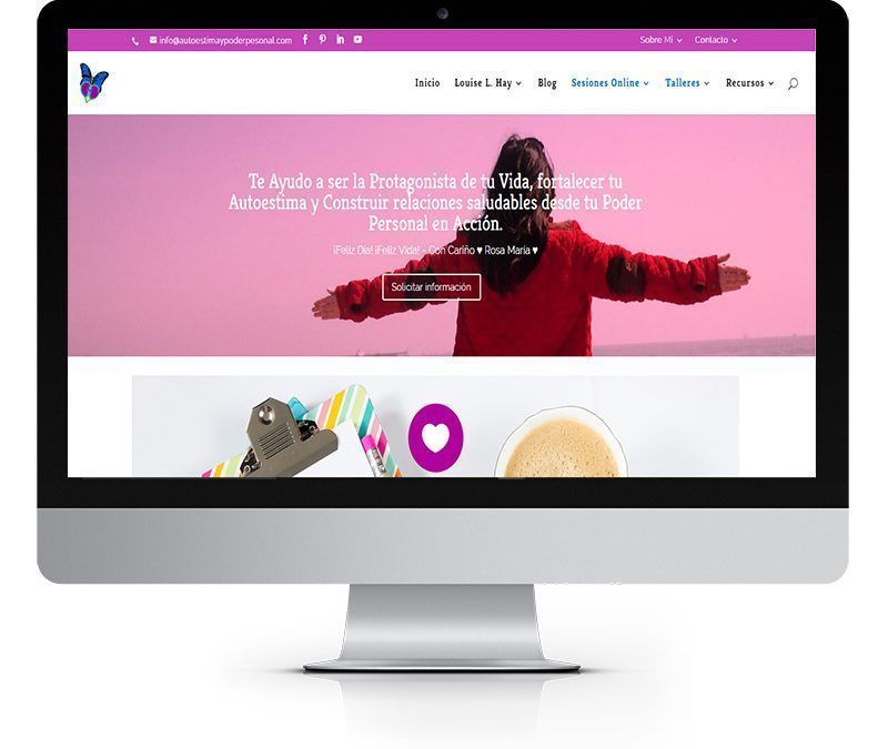 Diseño web «Autoestima y poder personal»