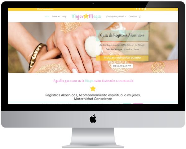 Diseño web Mujer y magia