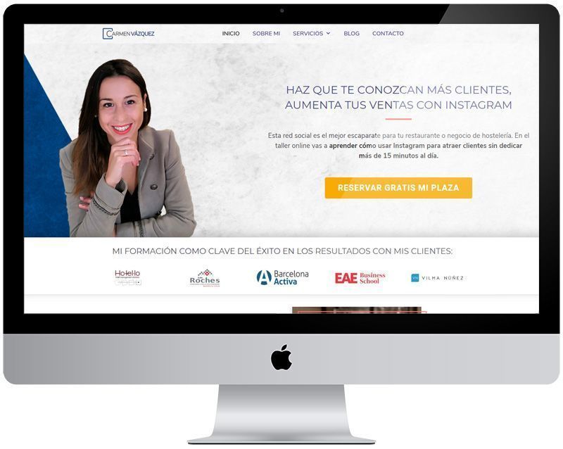 Diseño wordpress «Carmen Vázquez Group»